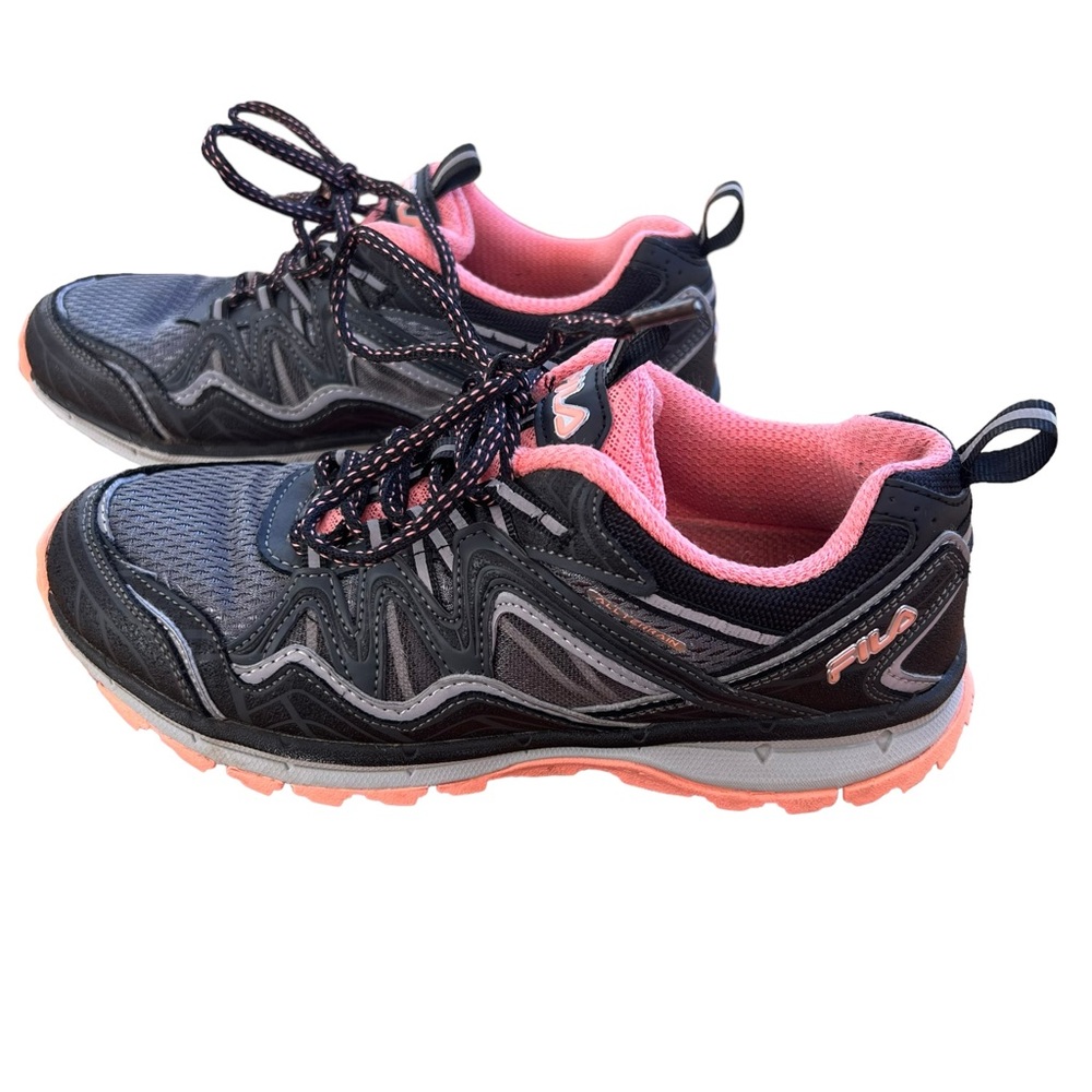 Fila TKO-TR 6.0 All Terrain Black/Coral/Grey Sneakers Women's size 8
